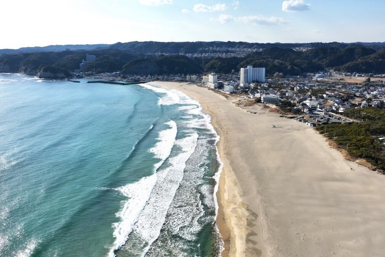 Aerial Picture of Onjuku Beach Chiba