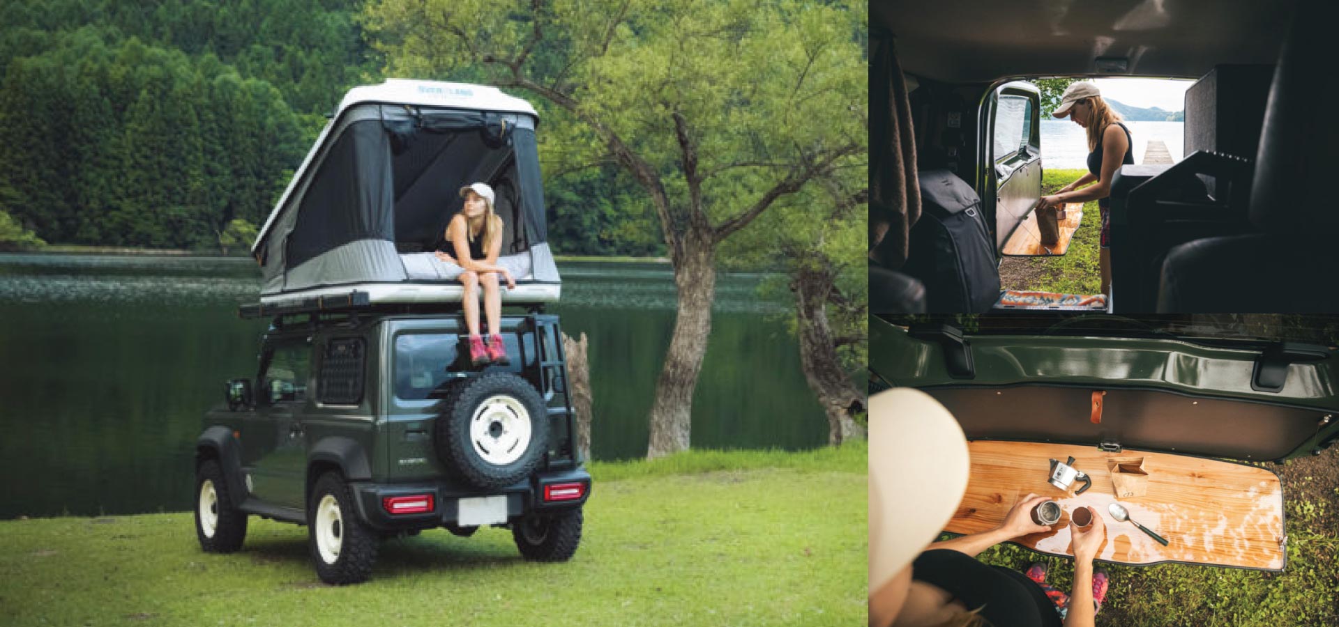 Suzuki Jimny Sierra Green — Overland Campers Japan