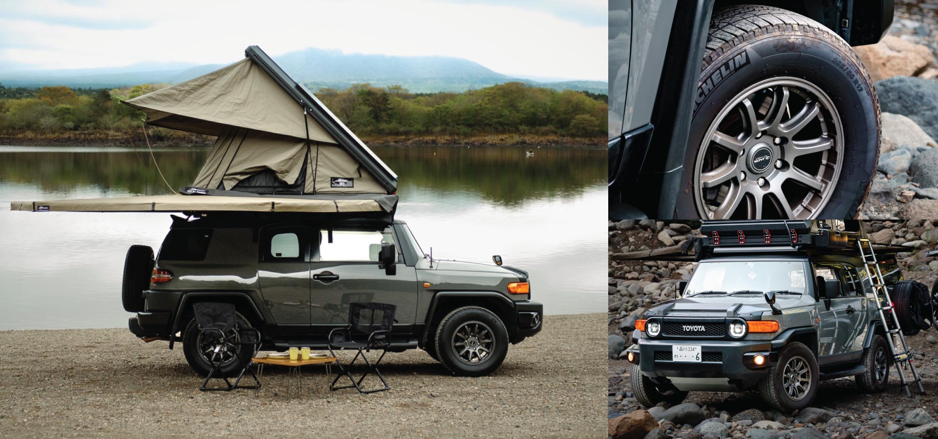 Toyota FJ Cruiser Gray — Overland Campers Japan