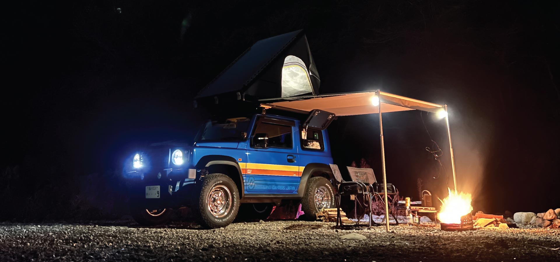 Suzuki Jimny Sierra Blue — Overland Campers Japan