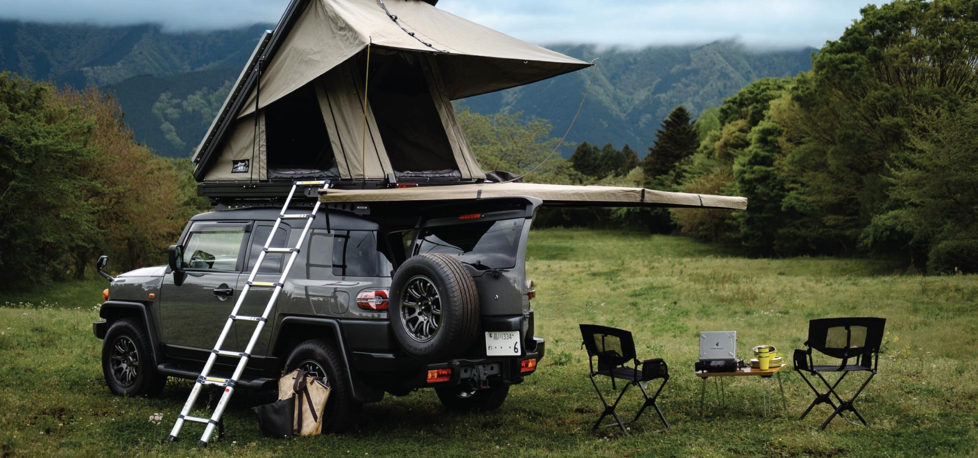 Toyota FJ Cruiser Gray — Overland Campers Japan